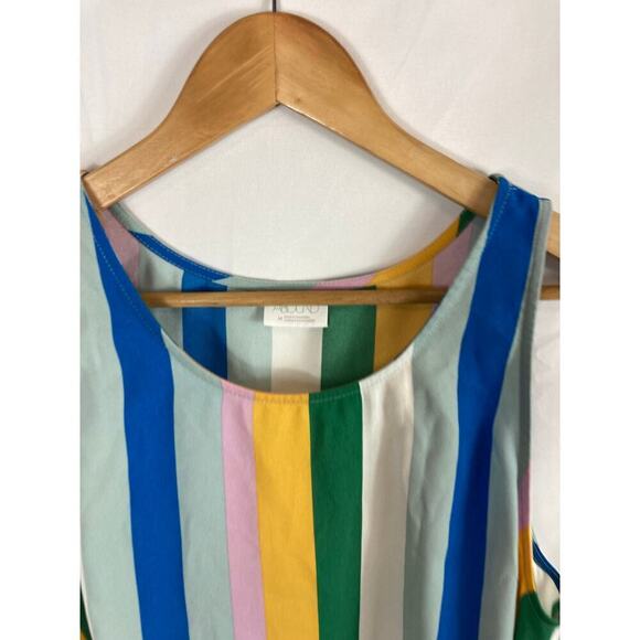 Abound Rainbow Stripe Tank Size Medium - Picture 2 of 3